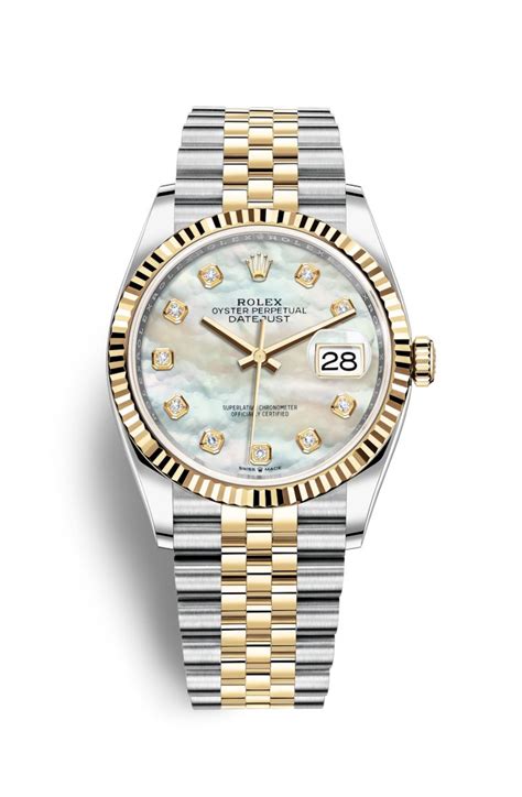 Rolex Datejust 36腕錶：白色黃金及蠔式鋼 